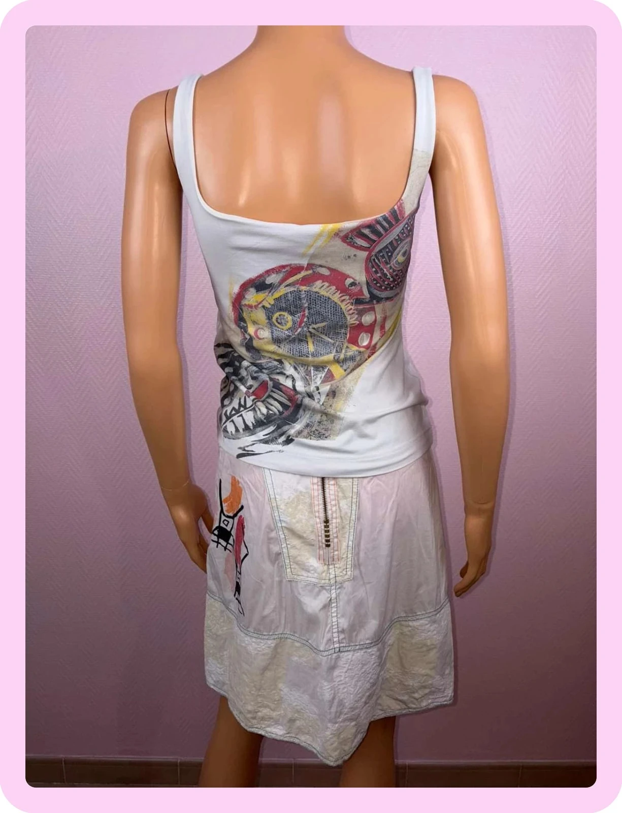 Dames set tanktop en rok maat S – photo 5